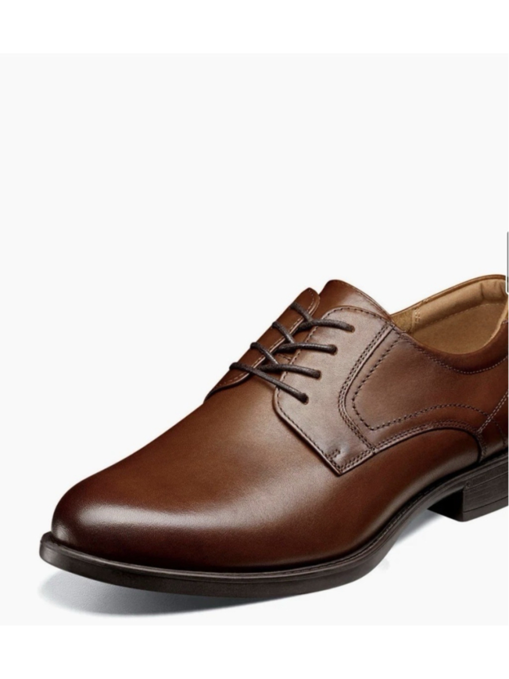 Florsheim Brown Leather Medfield Plain Toe Dress Shoes Sz 11 5E Mens Comfortech